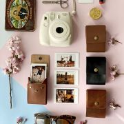Leather pouch for Instax Mini prints