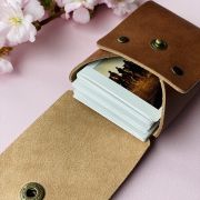 Leather pouch for Instax Mini prints