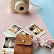 Leather pouch for Instax Mini prints