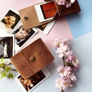 Leather pouch for Instax Mini prints