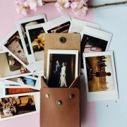 Leather pouch for Instax Mini prints