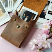 Leather pouch for Instax Mini prints