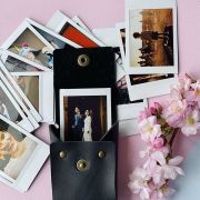 Leather pouch for Instax Mini prints