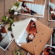 Wild Paper pouch with button for 4×6″ prints