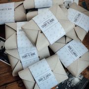 Wild Paper pouch with button for 5×7″ prints