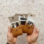Instax Paper | button closing | size Instax Square | 8.6×7.2cm | 3.4×2.8″ | vegan fabric envelope for prints | handmade polaroid pouch