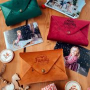 Velvet Envelopes for 4×6 inch prints: Embrace the Magic of Christmas with cozy velvet pouch and festive motives | Perfect holiday gift idea