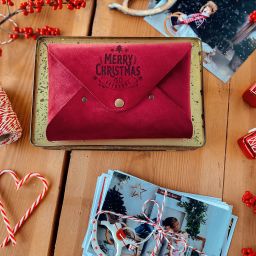 Velvet Envelopes for 4×6 inch prints: Embrace the Magic of Christmas with cozy velvet pouch and festive motives | Perfect holiday gift idea